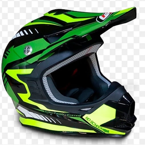 Casco Cross NZI vista trasera