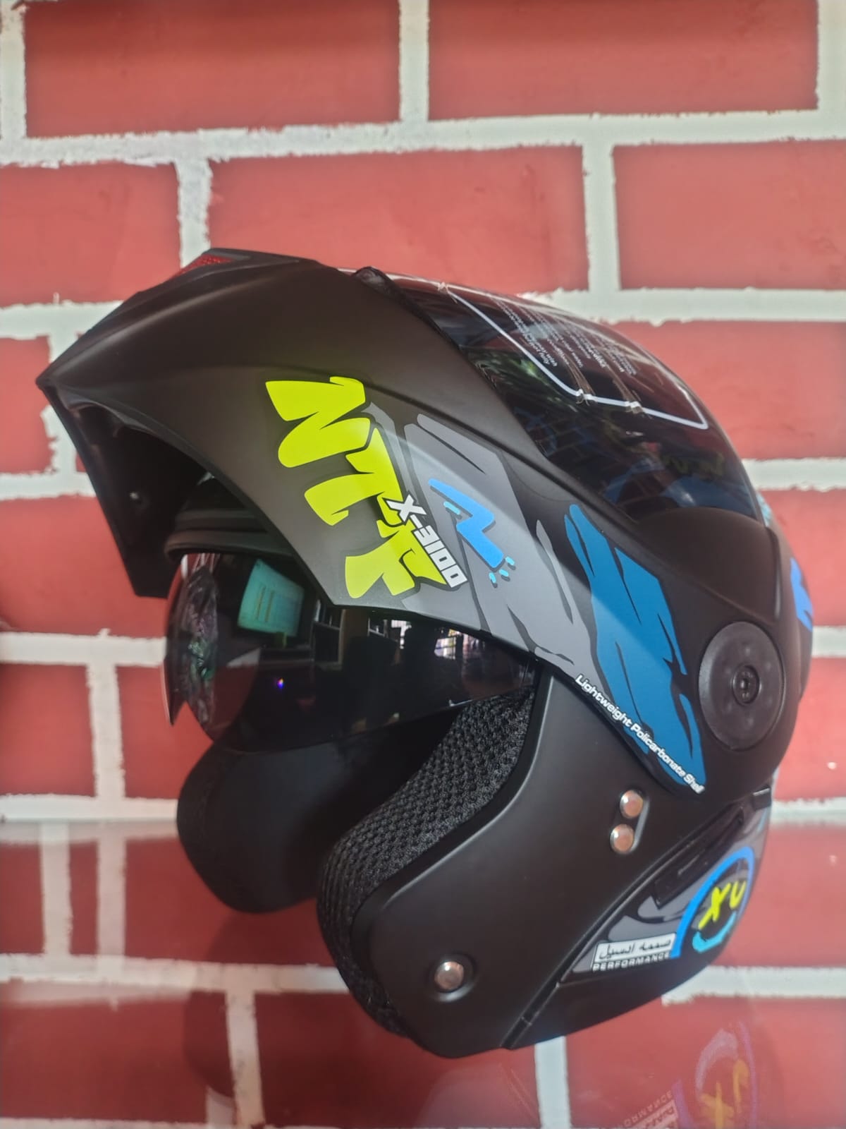 Casco Abatible NTF vista trasera