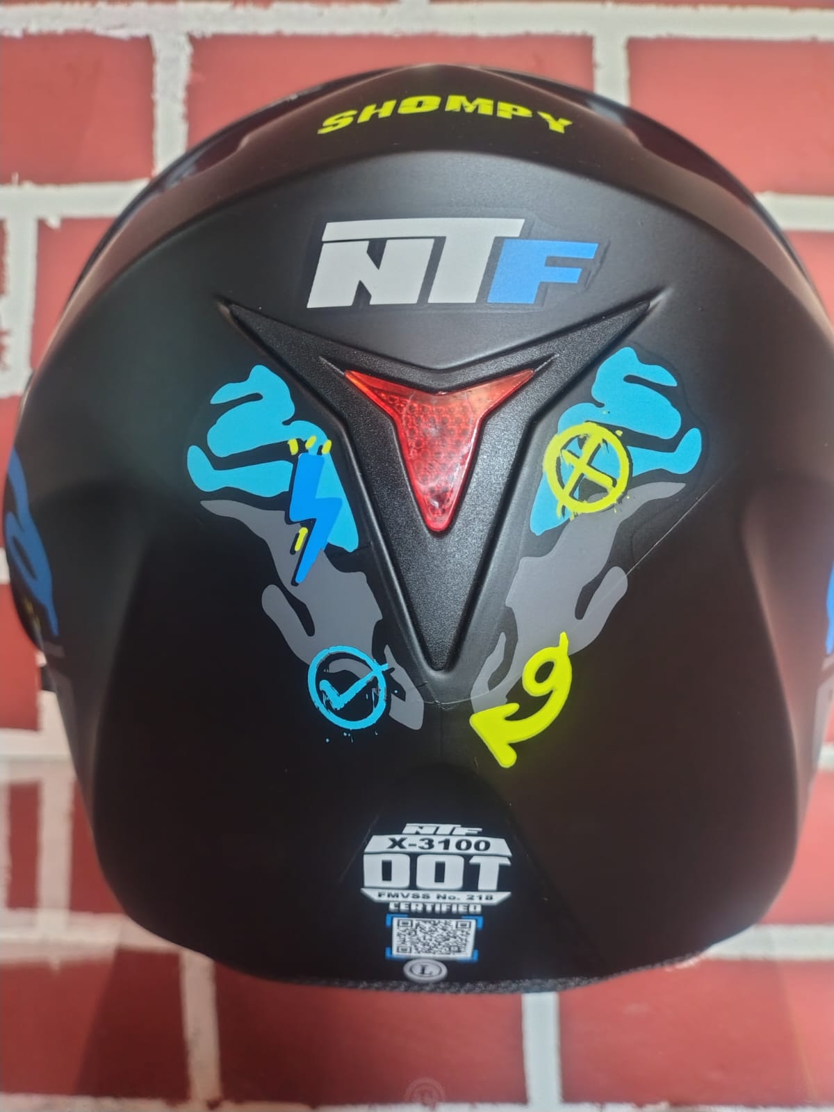 Casco Abatible NTF vista delantera