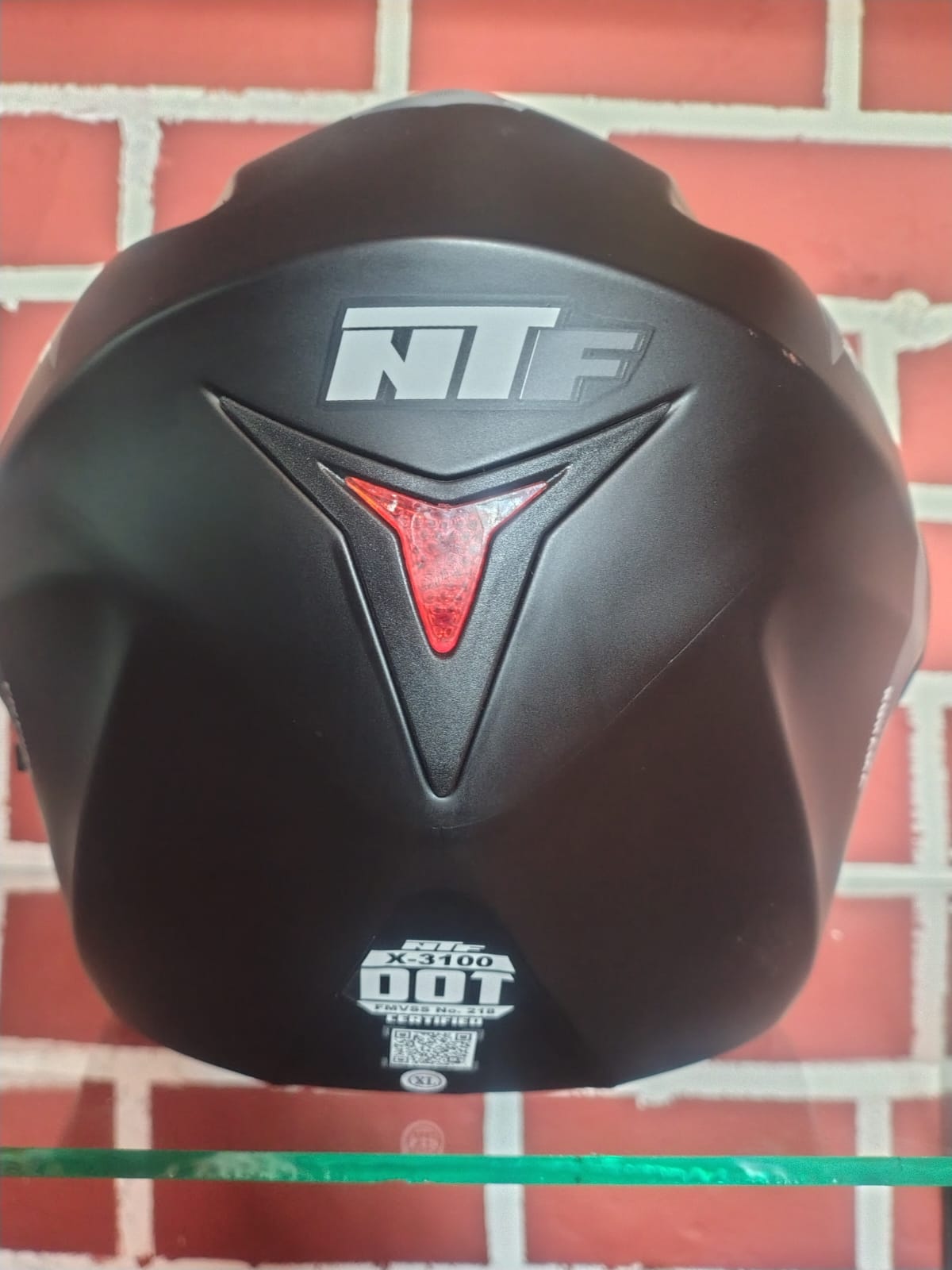 Casco Abatible NTF vista trasera