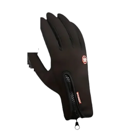 Guantes largos cremallera vista trasera
