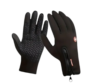 Guantes largos cremallera